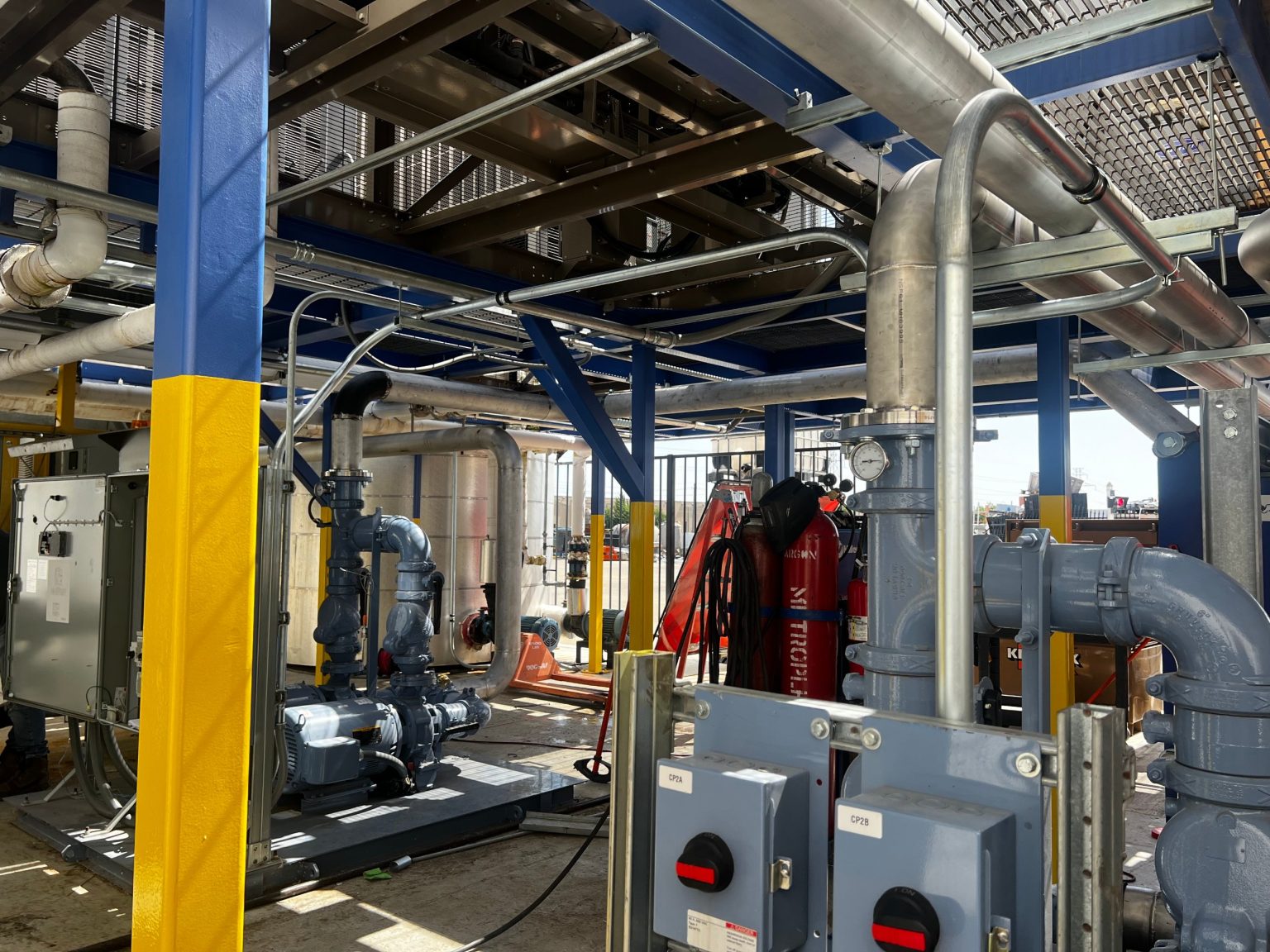 New chiller pump skid